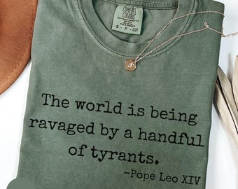 Comfort Colors® Pope Leo XIV Quote, America's Shepherd from Chicago Da Pope Unisex Tee