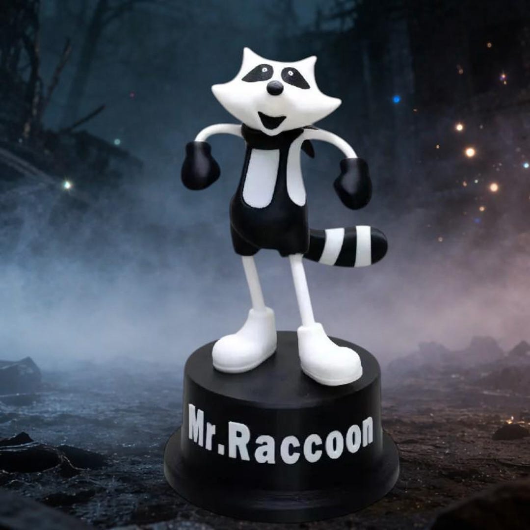 3D Printed Mr Raccoon Statue, RE9 Requiem Mr Raccoon Figure, Horror ...