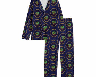 Pijama de la Manzana Envenenada, pijama de la Reina Malvada de Halloween, pijama a juego, regalo para ella PSJ773