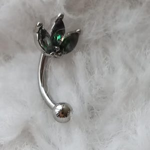 16g Zircon eyebrow,Eyebrow ring, rook barbell, body piercing jewelry,rook earrings, Eyebrow Curved Barbell Jewelry - cartilage earring
