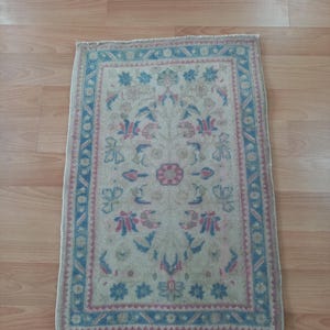 vintage small Rug 1.6×2.6feet Turkish small Rug -Rug mini rug