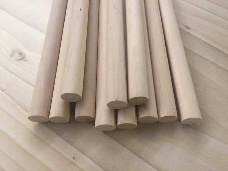 25 Pieces 5/8 Dowel Rods Birch Dowels Great for Crafts Etsy UK