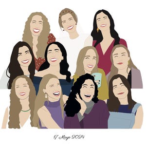 Personalized illustration, gift illustration, wedding favor