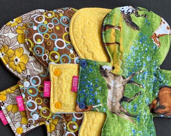 Cloth Menstrual Pad 9 Heavy Absorbency Waste Free Etsy