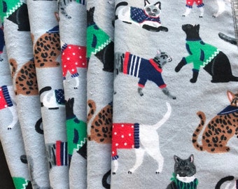cat cloth napkins etsy