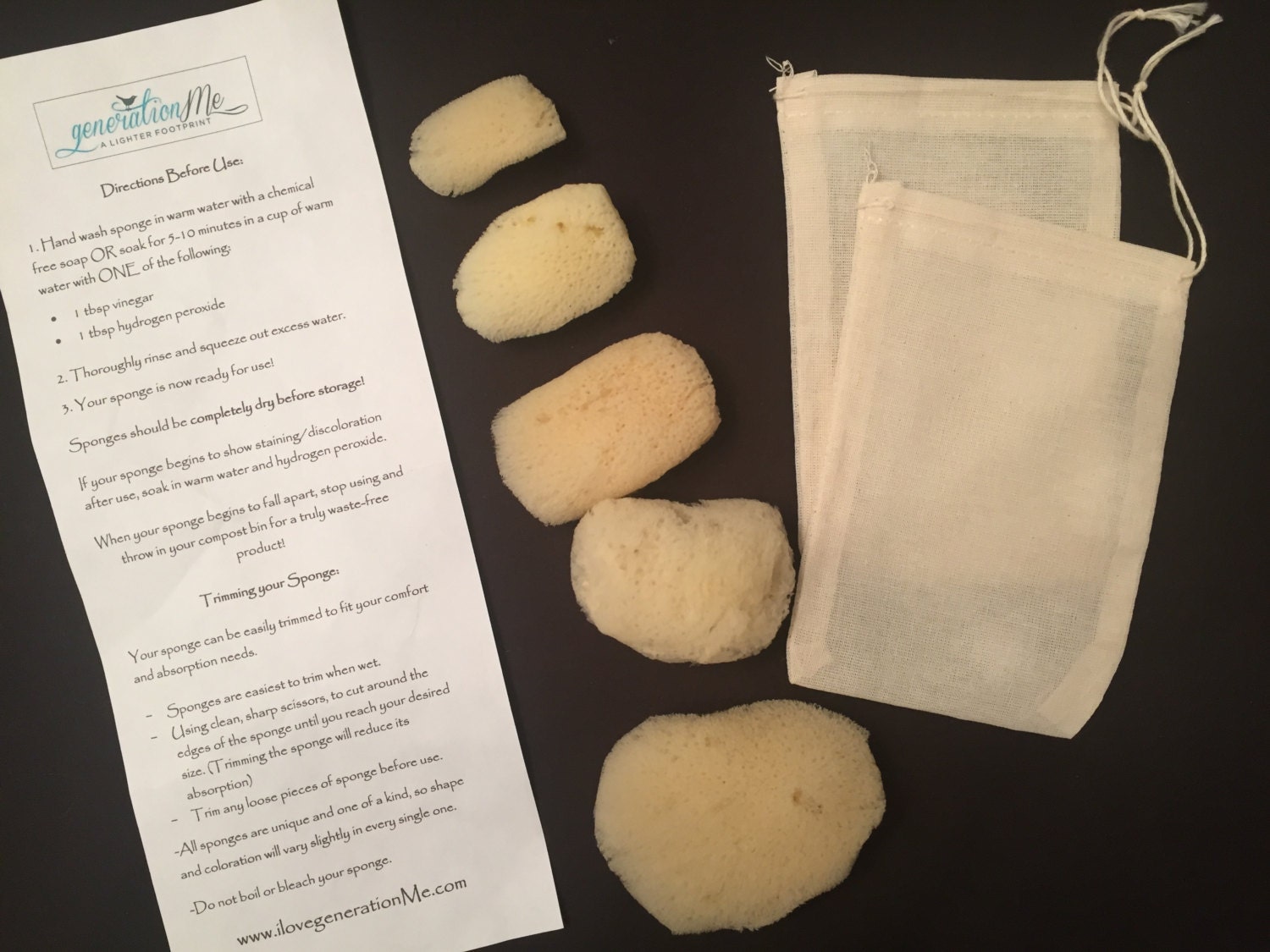 Natural Sea Sponges Menstrual Care Waste Free Period Full Etsy