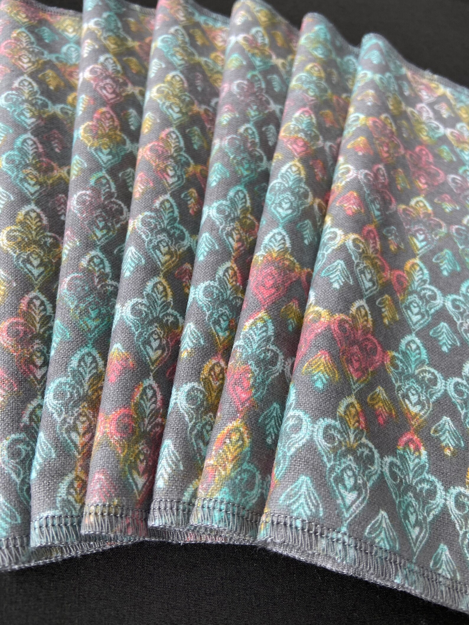 Gray Cloth Napkins Paperless Towels Reusable Napkins Gray Etsy