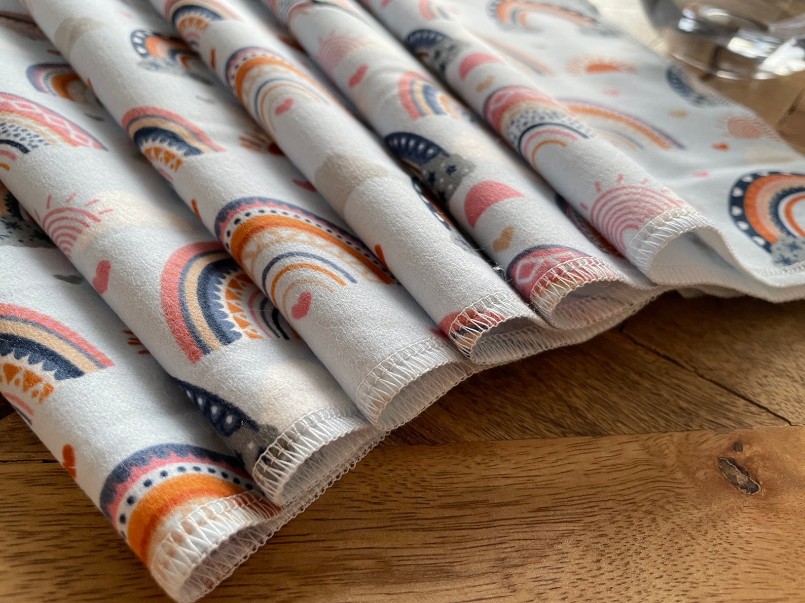 Rainbow Cloth Napkins Reusable Napkins Eco Friendly Napkins - Etsy