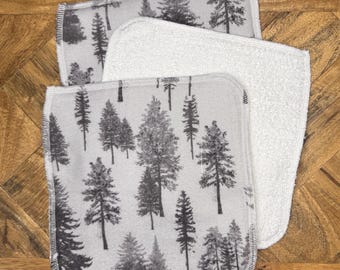 Tree Washcloths, Waste Free, Eco Friendly Kitchen, Washcloths, Kitchen or Bathroom Washcloths, Christmas Tree