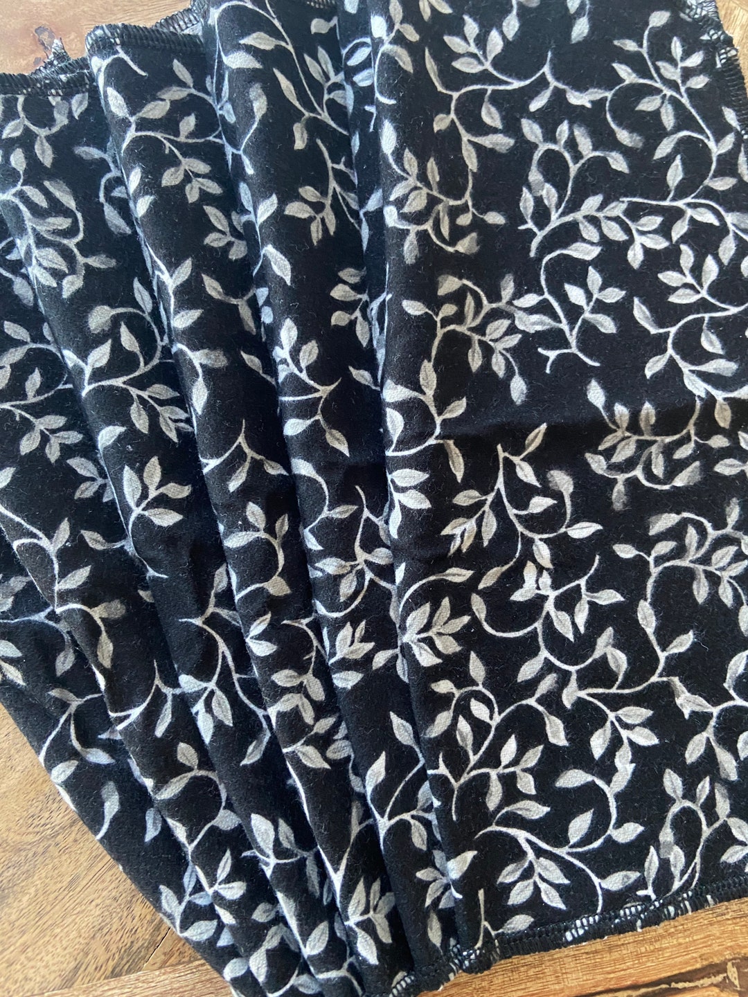 Black Cloth Napkins Paperless Towels - Etsy