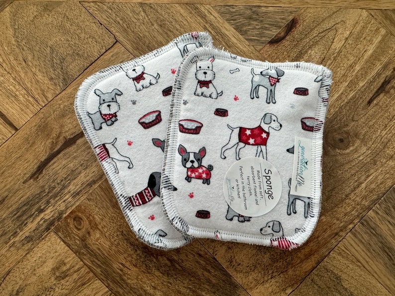 Puppy Napkins, Eco Friendly Napkins, Reusable Napkins, Waste Free Kitchen image 9