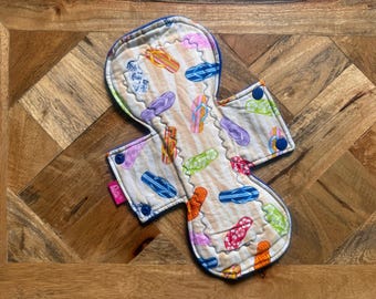 Cloth Menstrual Pad, 11" Heavy Absorbency, Eco Friendly Period, Cloth Pad, Heavy Period Pad