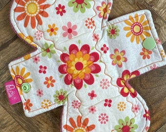 Cloth Menstrual Pad, 8" Heavy Absorbency, Waste Free Period, Eco Friendly Period, Cloth Pad, Heavy Period Pad