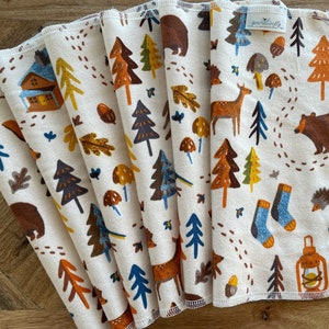 Fall Colors Napkins, Paperless Towels, Reusable Napkins