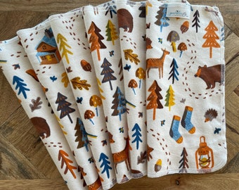 Fall Colors Napkins, Paperless Towels, Reusable Napkins