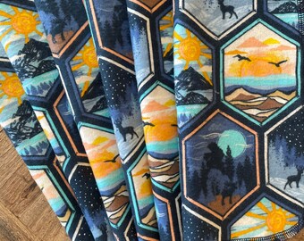 Wildlife Cloth Napkins, Paperless Towels, Masculine Napkins
