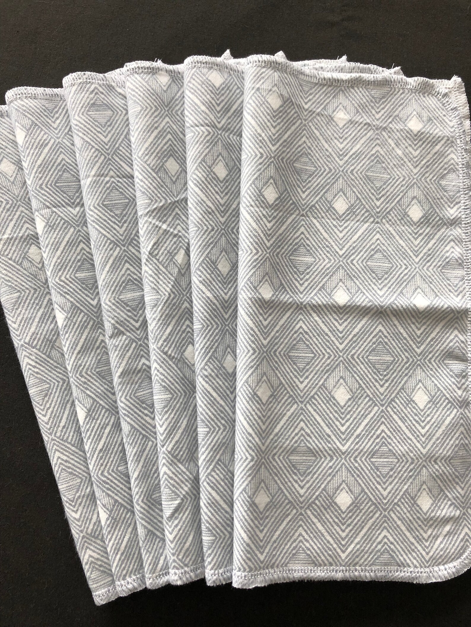 Gray Cloth Napkins Masculine Napkins Reusable Napkins Waste Etsy