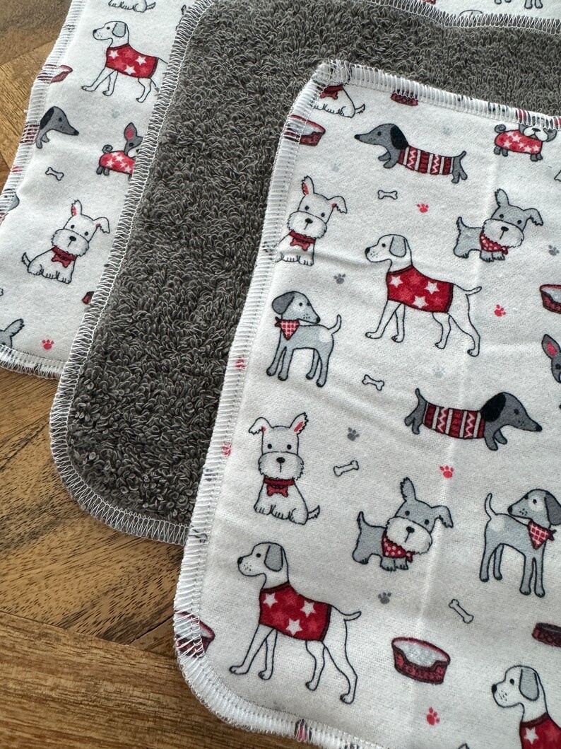 Puppy Napkins, Eco Friendly Napkins, Reusable Napkins, Waste Free Kitchen image 8