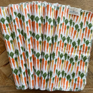 Tovaglioli di stoffa di carota, tovaglioli riutilizzabili, tovaglioli ecologici, asciugamani senza carta, giardiniere
