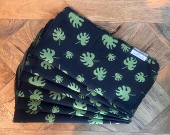 Tropical Cloth Napkins, Reusable Napkins, Eco Friendly Napkins, Paperless Towels, Tropical