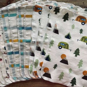 Camping Cloth Napkins, Reusable Paper Towels, Paperless Towels