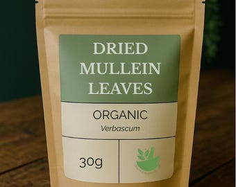 Organic Mullein Tea, Dried Mullein Leaf for Herbal Tea & Botanical Infusions.