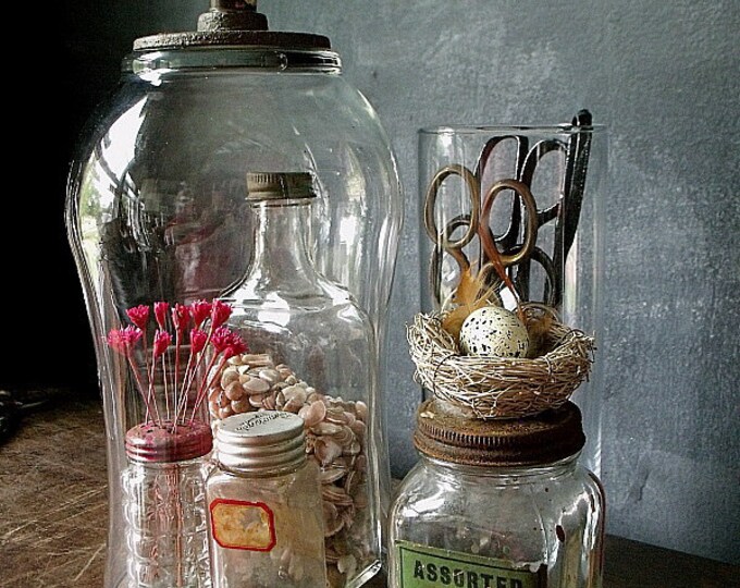 Cloche With Vintage Chippy Door Knob Etsy