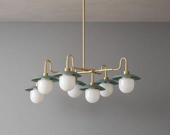 Moderne Messing linear Kronleuchter-Deckenleuchte Leuchte