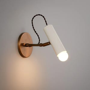 Modern Brass Wall Sconce Mid Century Style Single Light Pivot Shade Brass Sconce Mid Century Style Brass Wall Mount Lamp