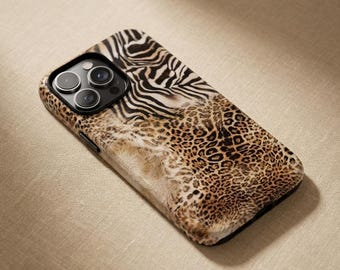Animal Print Phone Case – Leopard Zebra Design – iPhone & Samsung – Gift for Her + Free Wallpaper