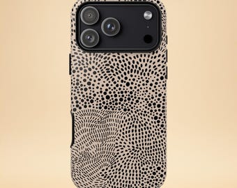 Polka Dot Phone Case – Clean Girl Aesthetic – Boho Design – iPhone & Samsung Case – Gift for Her