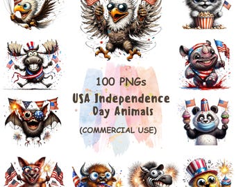 4th of Jul 2018 USA PNGs (Digitaler Download