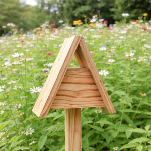 Modern A-Frame Birdhouse Plans: DIY Cedar Woodworking Project (Digital Download)