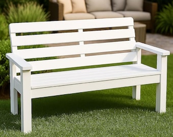 2x4 Bench Plans PDF: DIY Outdoor Patio Bench, Easy Build (Instant Download)