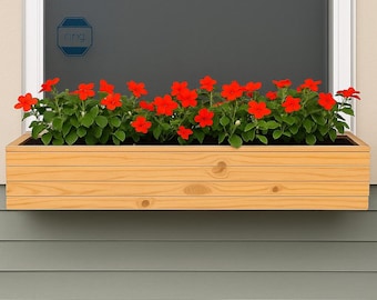 Cedar Window Flower Box DIY Plans: Easy Build PDF