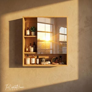 Spiegelschrank bambus - Etsy.de