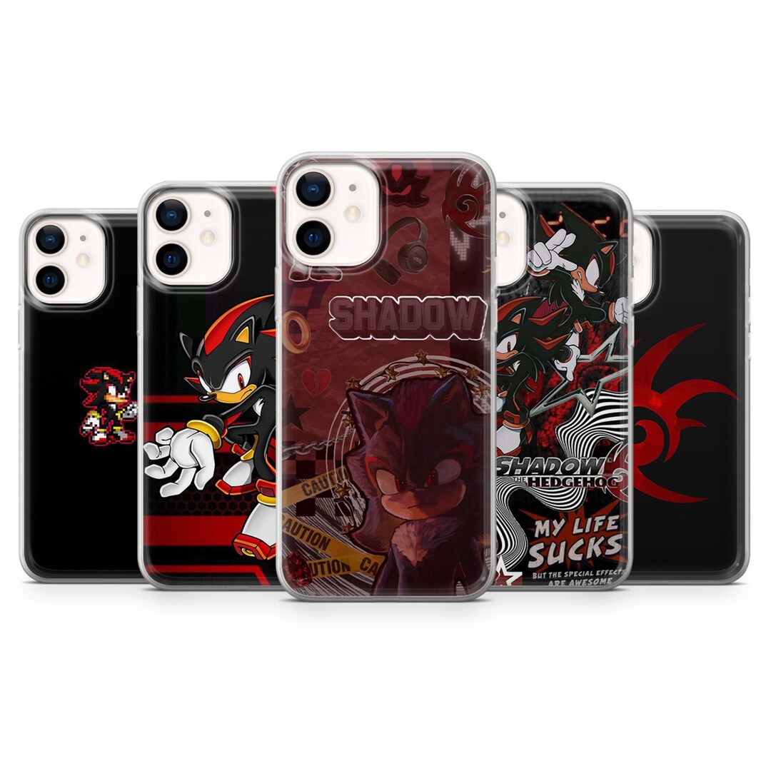 Shadow the Hedgehog Phone Case Sonic Edgy Cover iPhone 16,15,14,13,12 ...