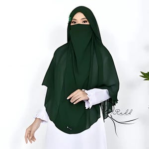 Khimar Butterfly Two Layer, Hijab for Women, Muslim Hijab, Modest Wear, Headscarf for Women, Prayer Scarf, Islamic Hijab, Gift for Her RAD01
