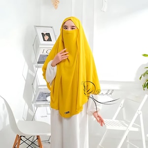 Khimar Instan Double Layer, Hijab for Women, Muslim Hijab, Modest Wear, Headscarf for Women, Prayer Scarf, Islamic Hijab, Gift for Her RAD02