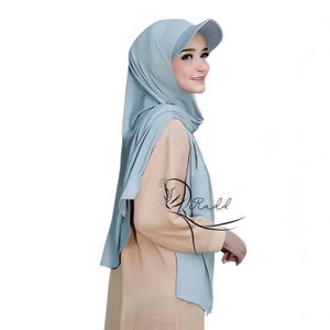 Instant Pashmina Sporty Hat Oval, Hijab for Women, Muslim Hijab, Modest Wear, Headscarf for Women, Scarf, Islamic Hijab, Gift for Her RAD03