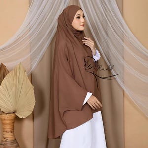 Daily French Khimar with Free Veil, Hijab for Women, Muslim Hijab, Modest Wear,Headscarf for Women, Scarf, Islamic Hijab, Gift for Her RAD17