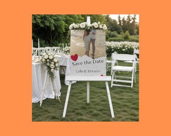 Elegant Save The Date Wedding Card | Editable Invitation Template | Printable Save The Date | Instant Download