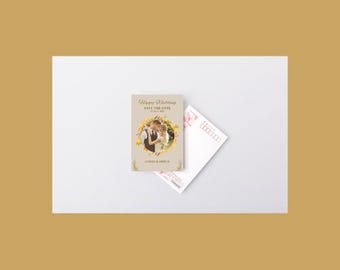 Modern Save The Date Wedding Card | Minimalist Happy Wedding Invitation | Editable Printable Template | Instant Download