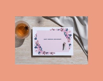 anniversary Card for Husband or Wife | Printable Love Greeting Card | Couple Anniversary Gift