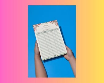 Rustic Wedding Guest List Tracker | Editable Wedding Planner | RSVP Tracker | Printable Template | Instant Download