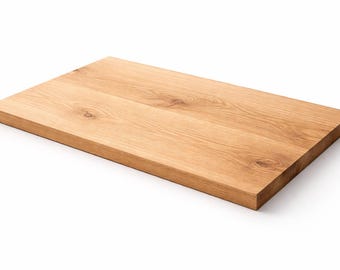 Custom Solid Oak / Ash Wood Panel – Handmade Table Top, Wooden Shelf, Natural Furniture Board