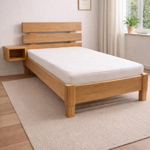 Sängram i ek – Anpassade storlekar, 100 % massiv ek