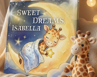Personalized Bedtime Storybook with Child Name, Custom Goodnight Tale for Toddlers, Sleepy Animal Lullaby Gift First Birthday, Baby Shower