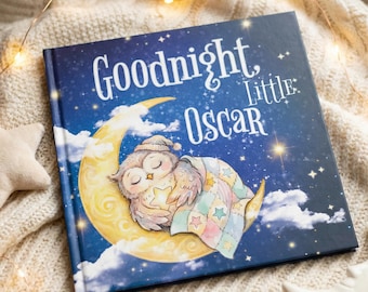 Personalized Bedtime Story Book, Sleepy Animals Lullaby, Custom Baby Gift, First Birthday Gift for Boy Girl from Aunt Grandma
