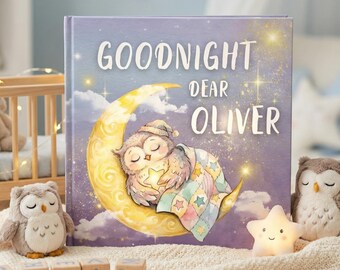 Personalized Baby Book with Name • Custom Book Girl & Boy • Newborn Keepsake First Birthday • Customized Baby Gift • Bedtime Story for Kids